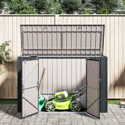 Have Opbevaringskasse Sort 214 x 82 x 132 cm Stål