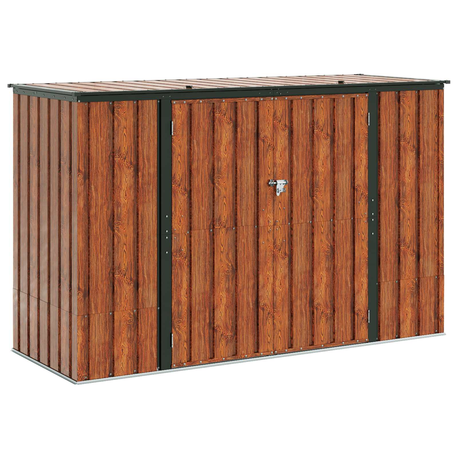 Have Opbevaringskasse Brun 214 x 82 x 132 cm Stål
