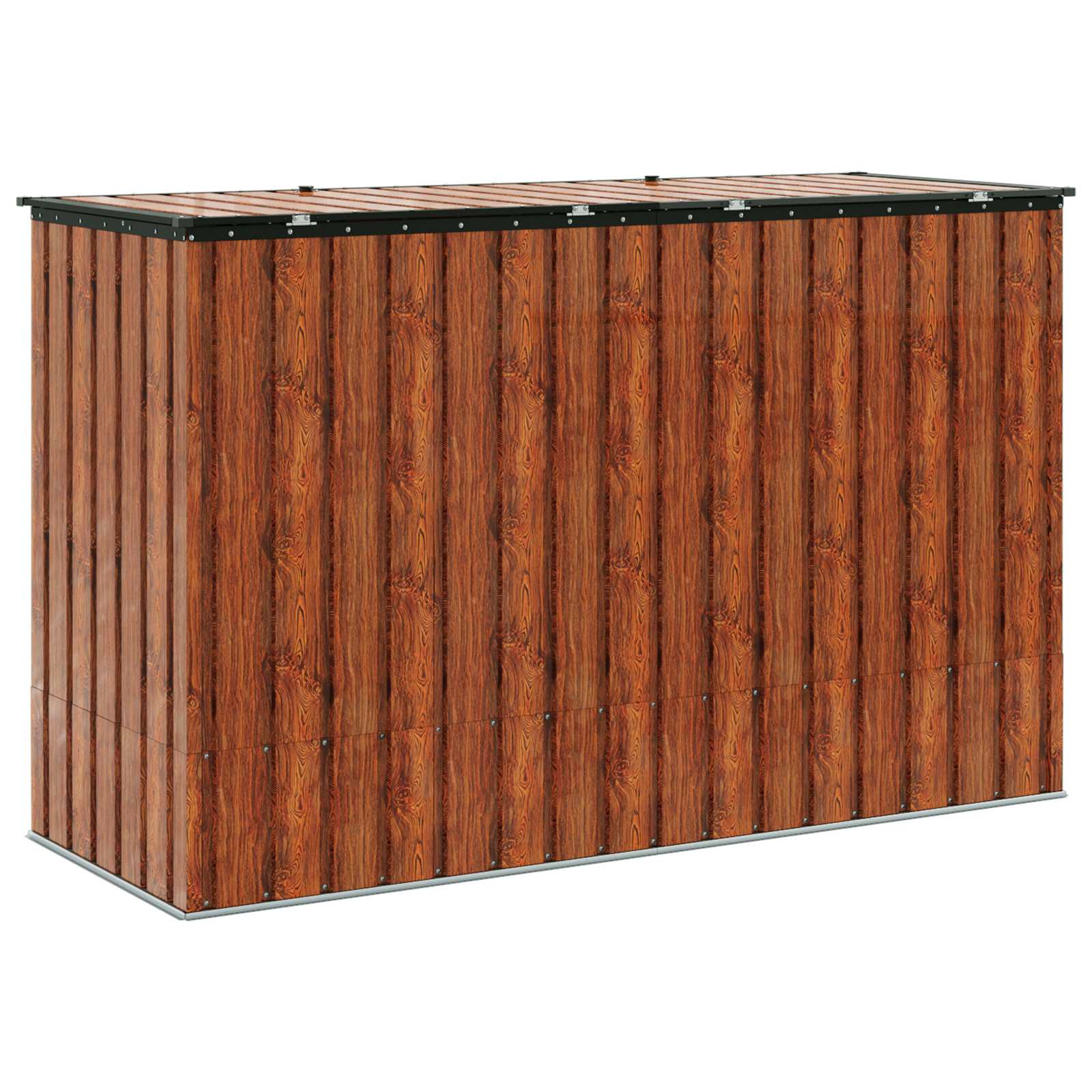 Have Opbevaringskasse Brun 214 x 82 x 132 cm Stål