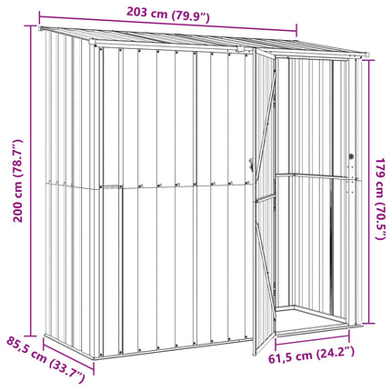 Haveskure Brun 203 x 85,5 x 200 cm Metal