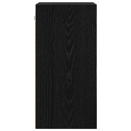 Hængeskab Sort eg 30 x 29,5 x 60 cm Konstrueret træ