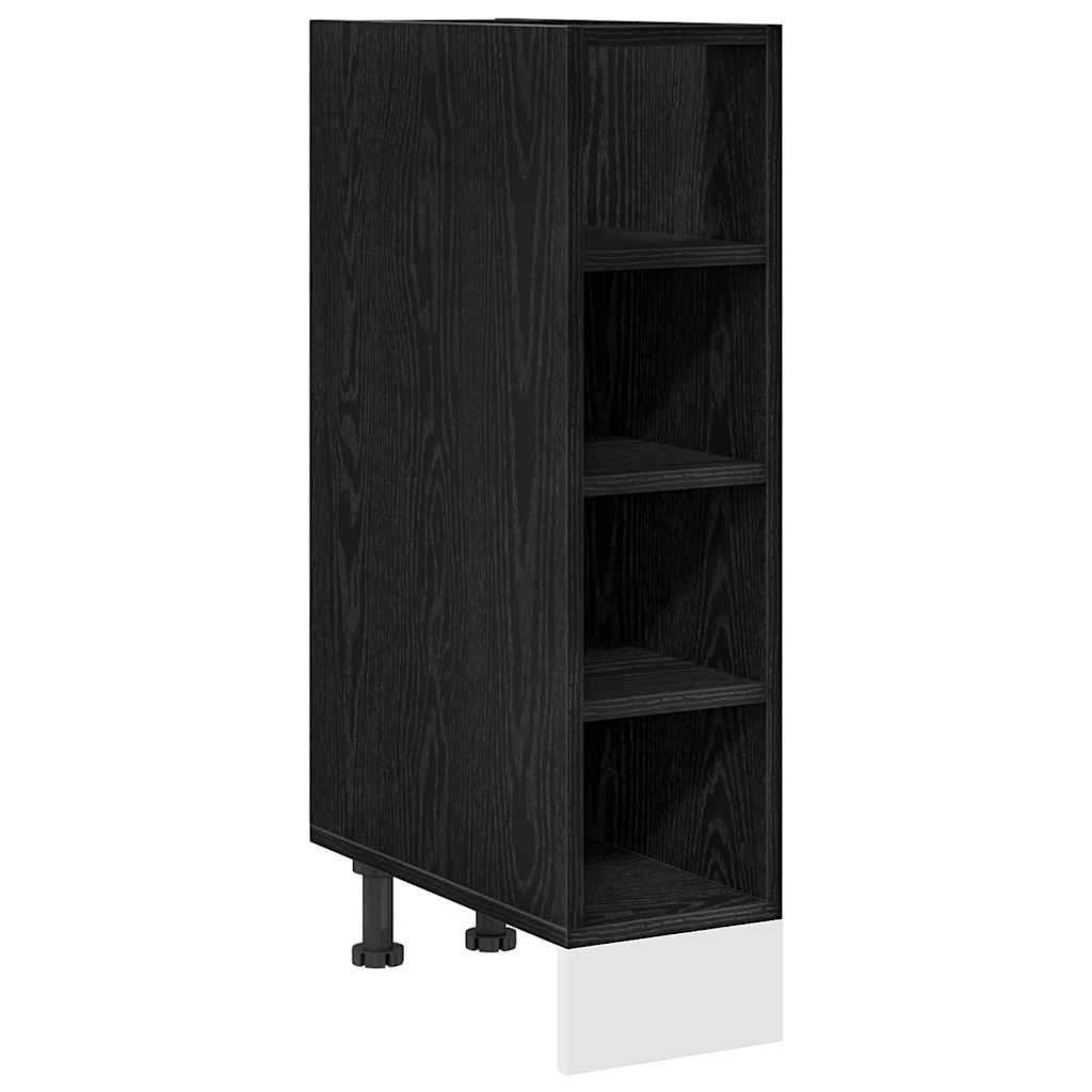 Køkken base kabinet Sort eg 20 x 44,5 x 81,5 cm Konstrueret træ