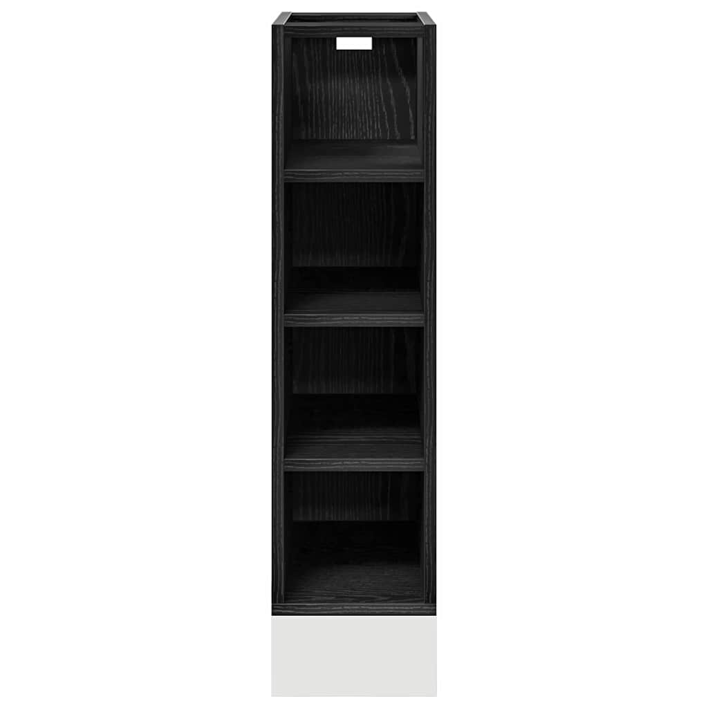 Køkken base kabinet Sort eg 20 x 44,5 x 81,5 cm Konstrueret træ