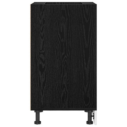 Køkken base kabinet Sort eg 40 x 44,5 x 81,5 cm Konstrueret træ