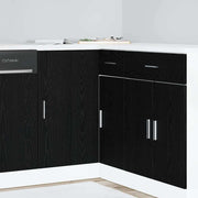 Køkken Hjørne Base Skab med dør Sort eg 86 x 46 x 81,5 cm