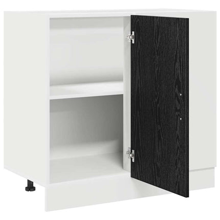 Køkken Hjørne Base Skab Sort eg 86 x 46 x 81,5 cm