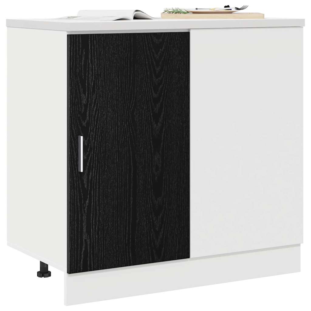 Køkken Hjørne Base Skab med dør Sort eg 86 x 46 x 81,5 cm