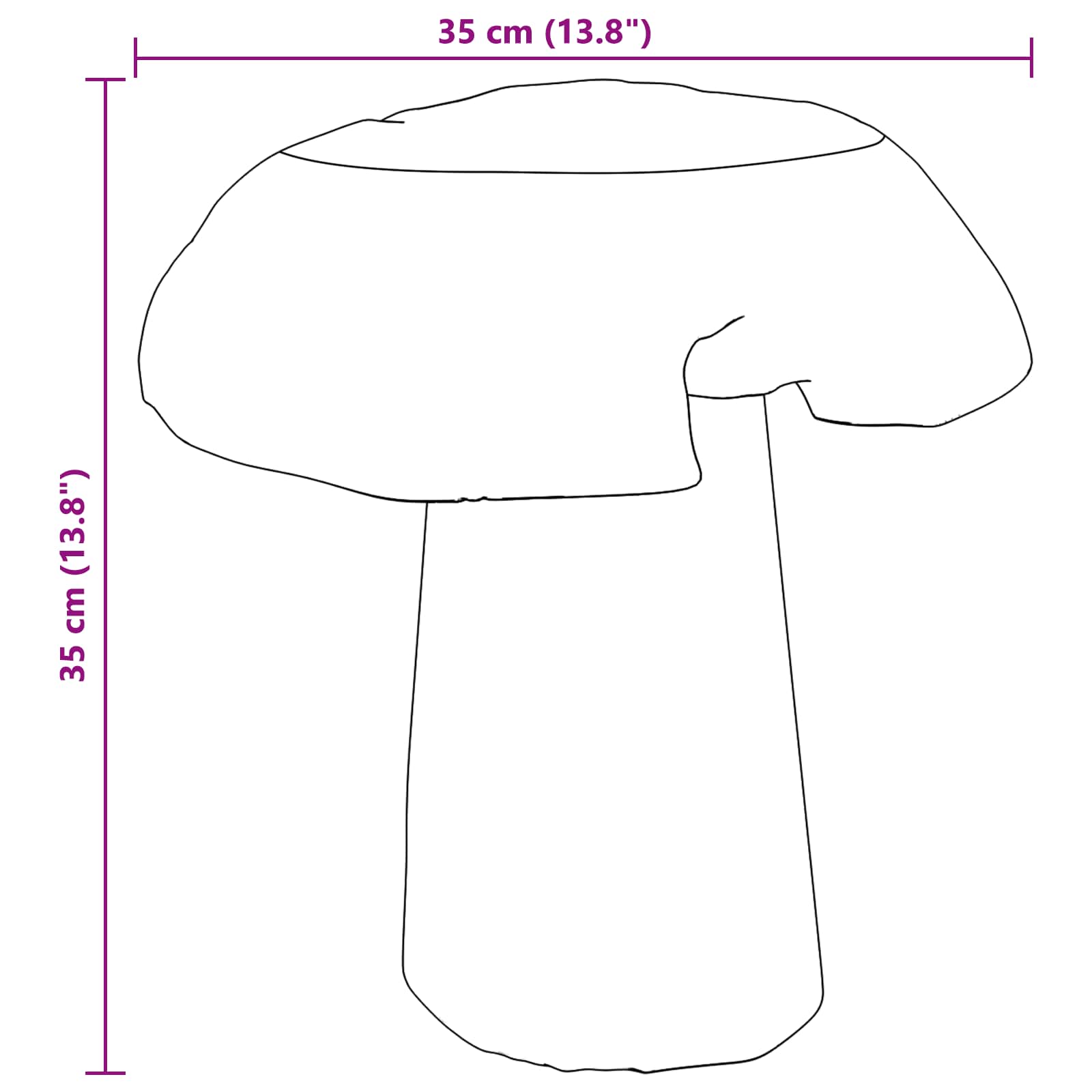 Taburet Naturfarvet 35 x 35 x 35 cm Massiv Teaktræ