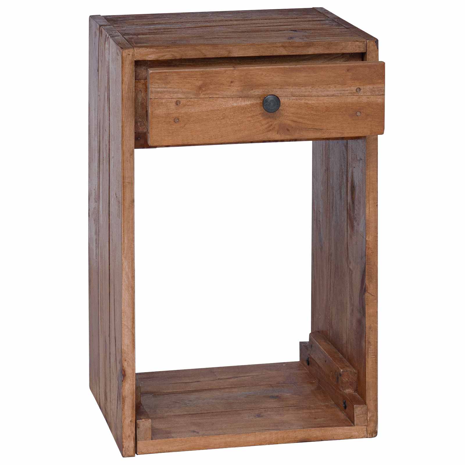 Sengebord med skuffe Brun 63 x 30 x 79 cm Massiv Mahogni