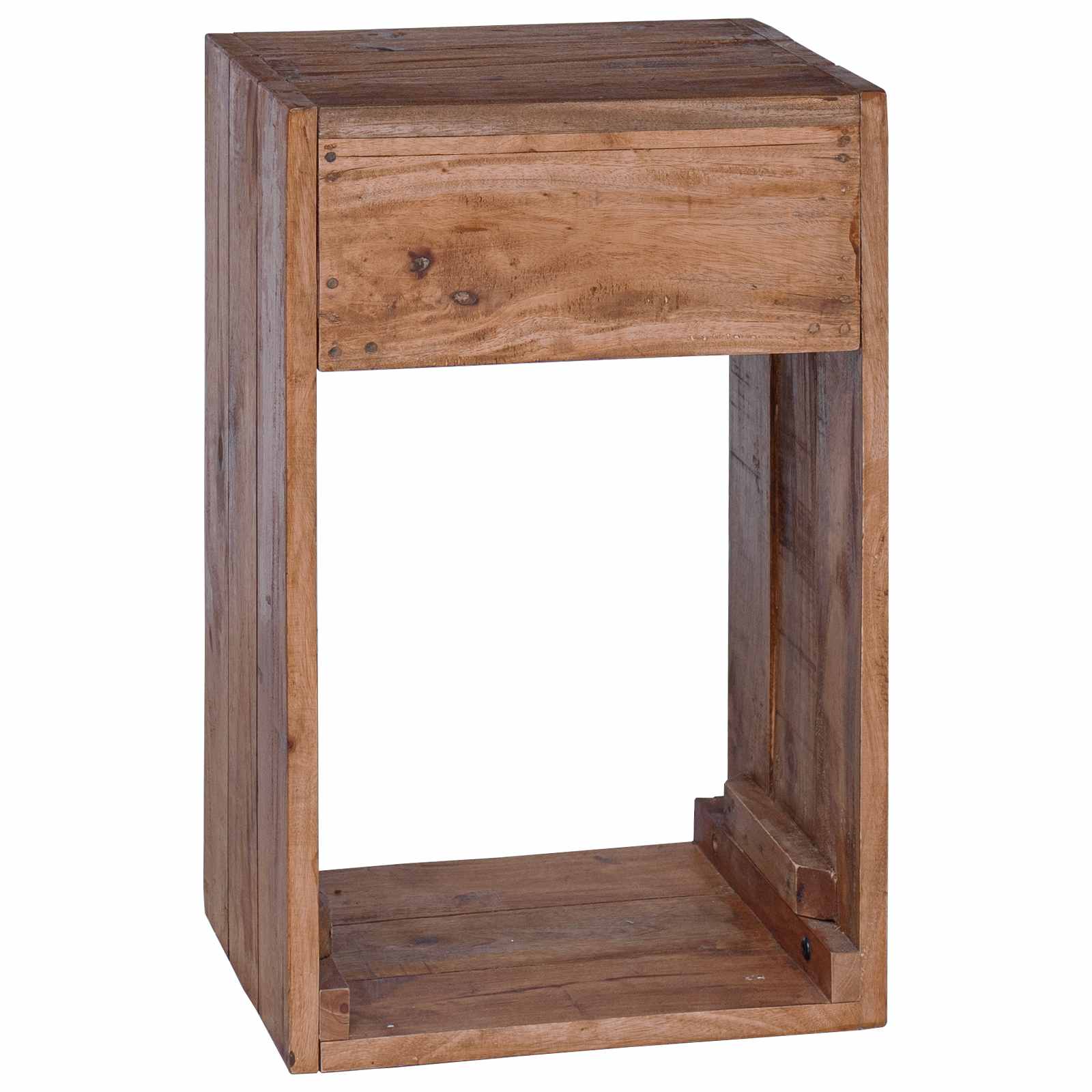 Sengebord med skuffe Brun 63 x 30 x 79 cm Massiv Mahogni