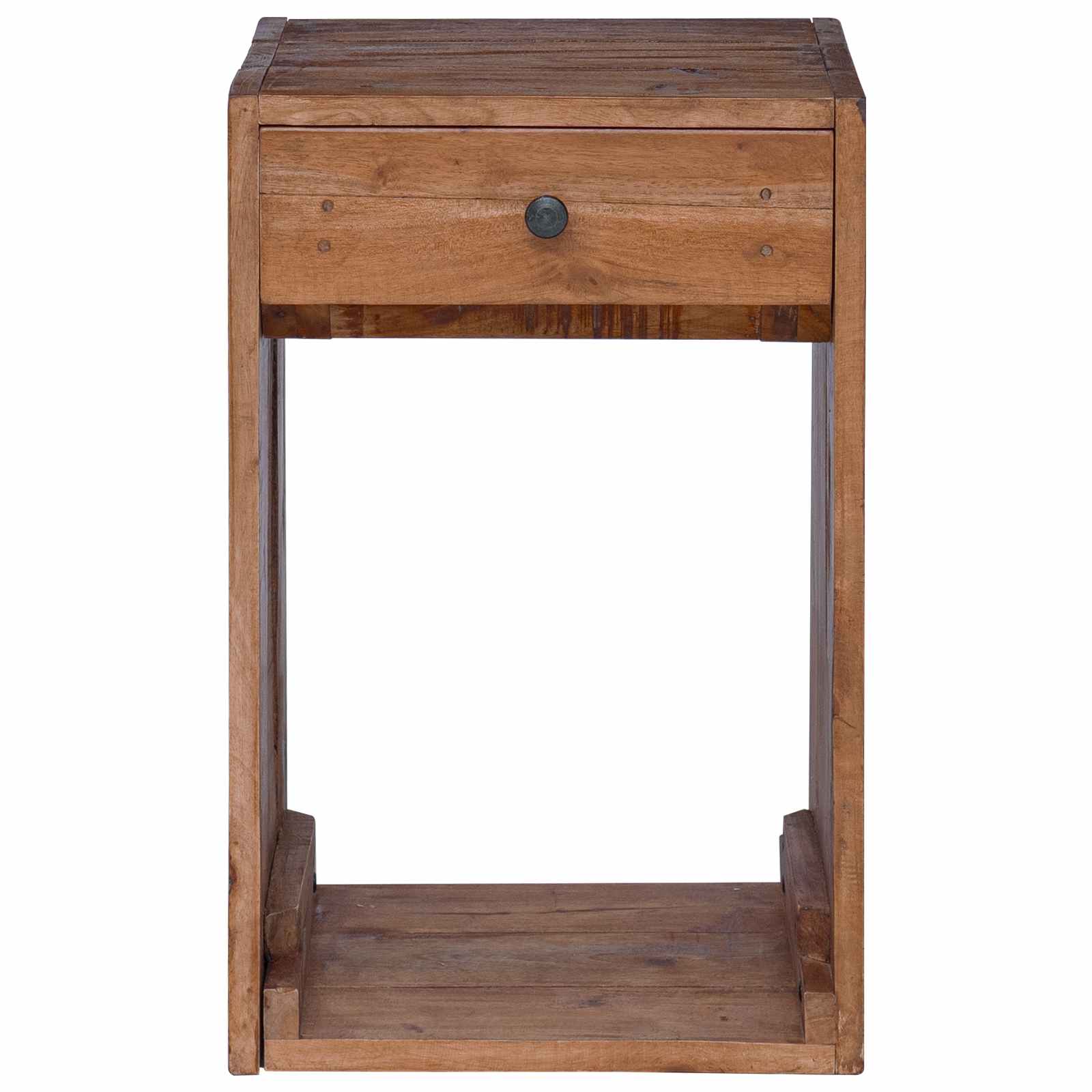 Sengebord med skuffe Brun 63 x 30 x 79 cm Massiv Mahogni