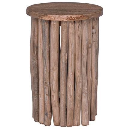 Taburet Naturfarvet 30 x 30 x 45 cm Massiv Teaktræ
