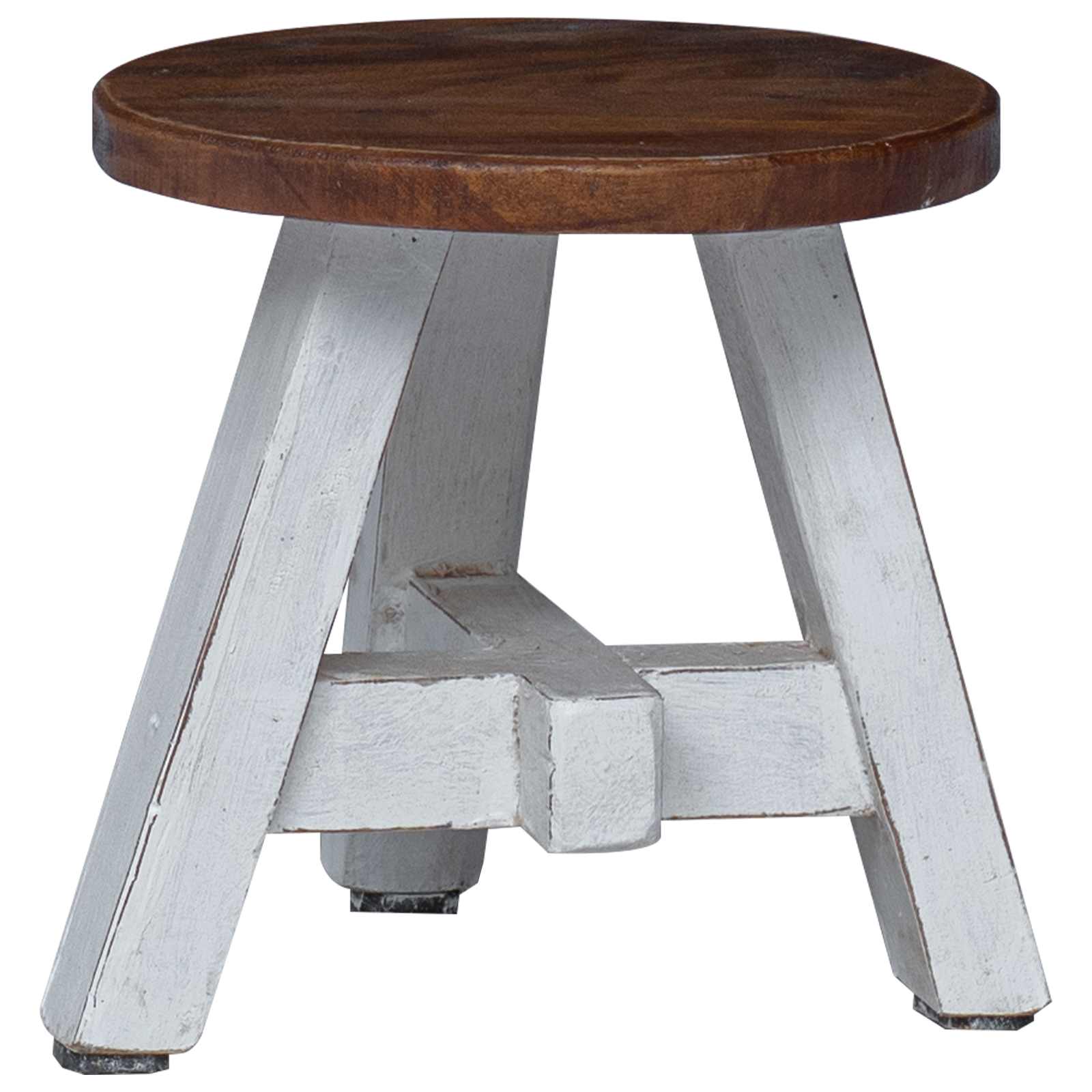 Taburet Naturfarvet 22 x 22 x 24 cm Mahogni Træ