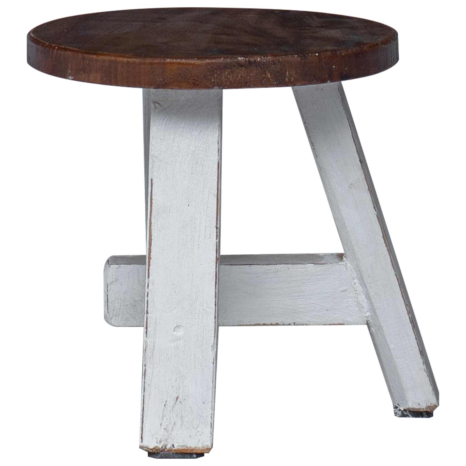 Taburet Naturfarvet 22 x 22 x 24 cm Mahogni Træ