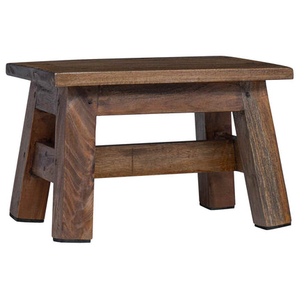Taburet Naturfarvet 30 x 20 x 20 cm Mahogni Træ