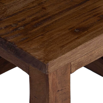 Taburet Naturfarvet 26 x 26 x 26 cm Mahogni Træ