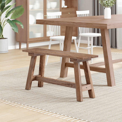 bænk Naturfarvet 92 x 23,5 x 45,5 cm Massivt mahognitræ