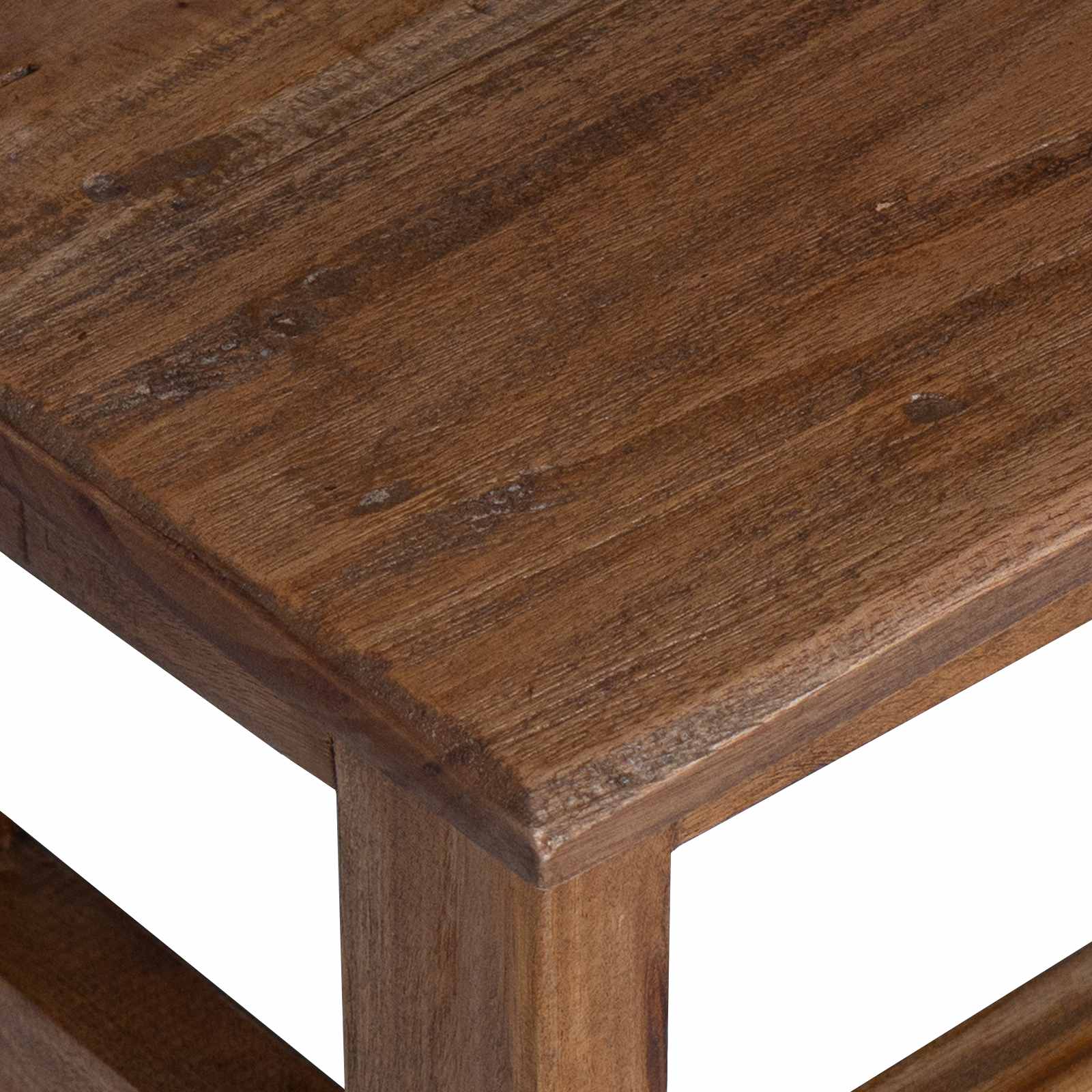 Taburet Naturfarvet 37 x 37 x 46 cm Mahogni Træ