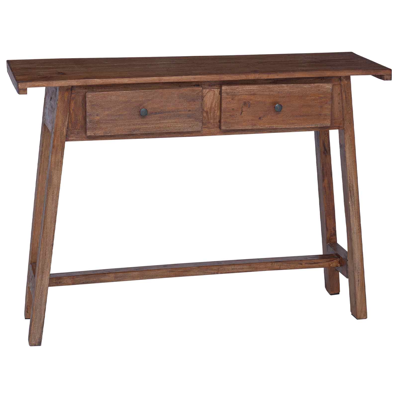 Bord med skuffe Brun 110 x 30 x 79 cm Massiv Mahogni