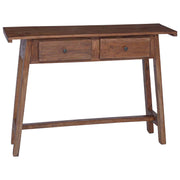 Bord med skuffe Brun 110 x 30 x 79 cm Massiv Mahogni