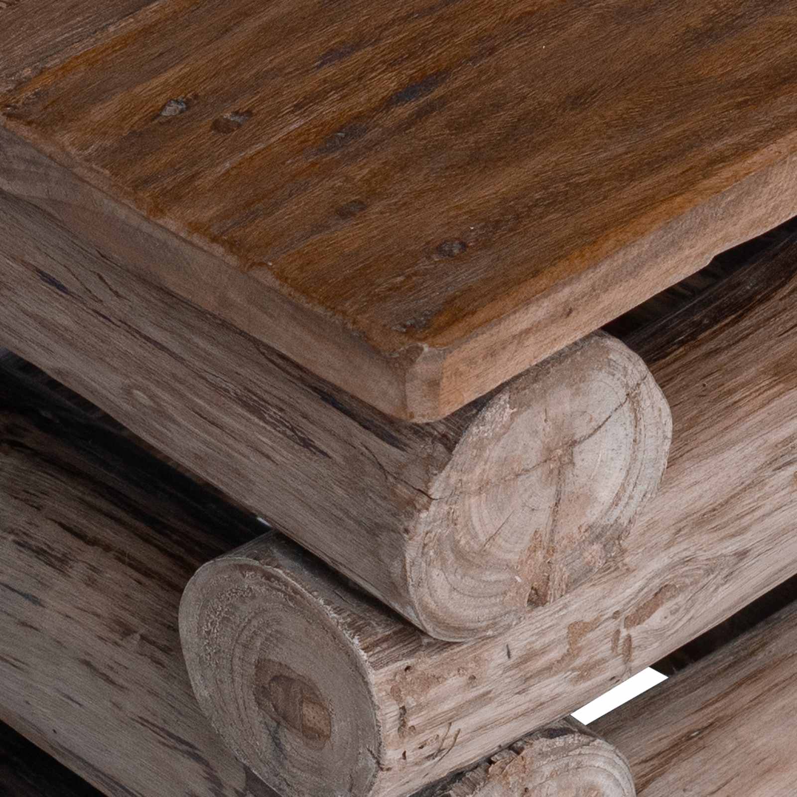 Taburet Naturfarvet 30 x 30 x 38 cm Massiv Teaktræ