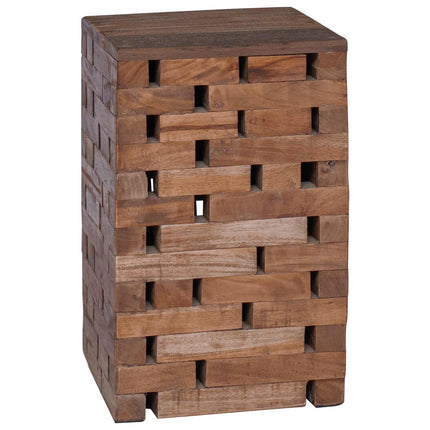 Taburet Naturfarvet 29 x 29 x 48 cm Massivt genbrugstræ