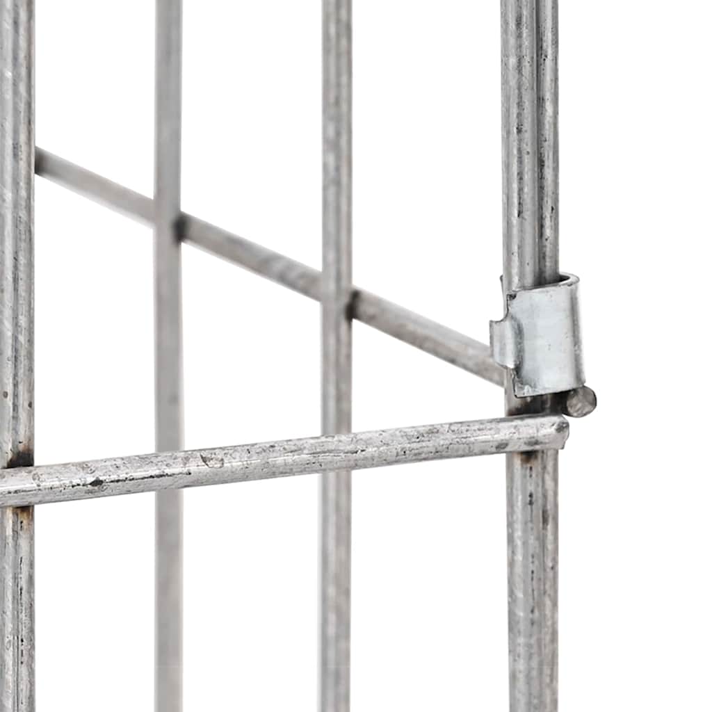 Gabion Vandhane Sølv 25 x 25 x 100 cm Rustfrit stål