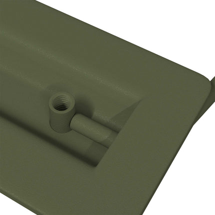 Skab Håndtag 12 pcs Oliven grøn 85 x 45 mm Metal