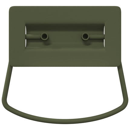Skab Håndtag 12 pcs Oliven grøn 85 x 45 mm Metal