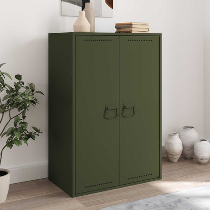 Skab Håndtag Oliven grøn 85 x 45 mm Metal