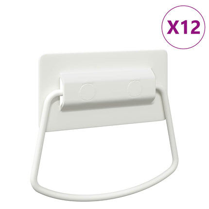 Skab Håndtag 12 pcs Hvid 85 x 45 mm Metal