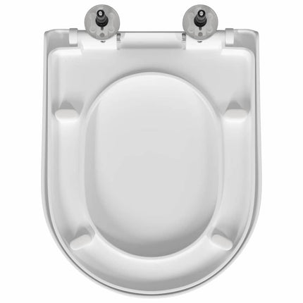 Toilet sæde Indstillelig Hvid 48 x 36,5 x 4,5 cm Polypropylen