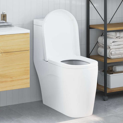 Toilet sæde Indstillelig Hvid 48 x 36,5 x 4,5 cm Polypropylen
