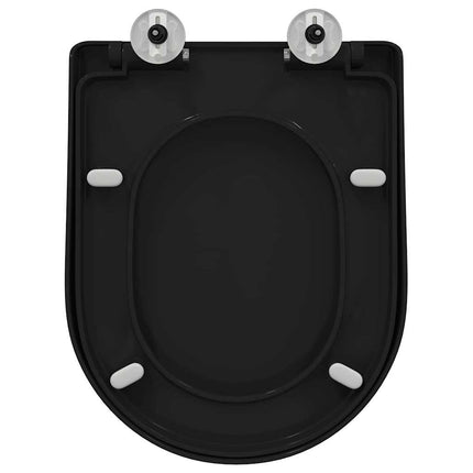 Toilet sæde Indstillelig Sort 48 x 36,5 x 4,5 cm Polypropylen