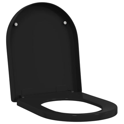 Toilet sæde Indstillelig Sort 48 x 36,5 x 4,5 cm Polypropylen