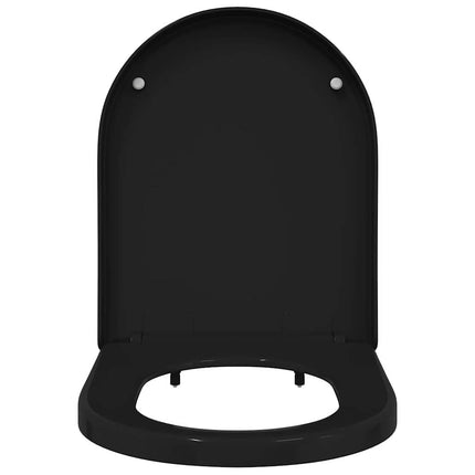 Toilet sæde Indstillelig Sort 48 x 36,5 x 4,5 cm Polypropylen