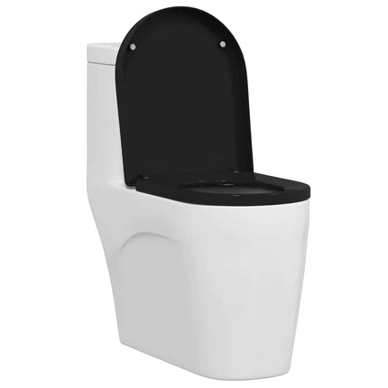 Toilet sæde Indstillelig Sort 48 x 36,5 x 4,5 cm Polypropylen