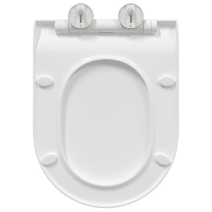 Toilet sæde Indstillelig Hvid 50 x 36,5 x 5 cm Polypropylen