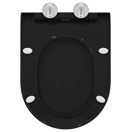 Toilet sæde Indstillelig Sort 50 x 36,5 x 5 cm Polypropylen