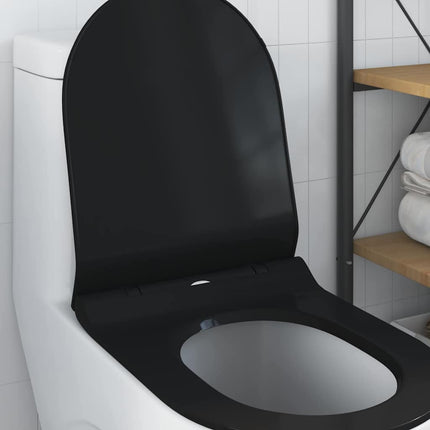 Toilet sæde Indstillelig Sort 50 x 36,5 x 5 cm Polypropylen