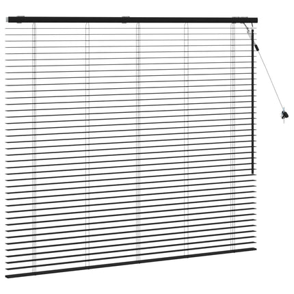 Persienner Sort 160 x 130 cm 35 mm Massivt Paulownia Træ
