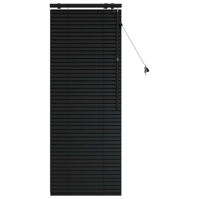 Persienner Sort 55 x 160 cm 35 mm Massivt Paulownia Træ
