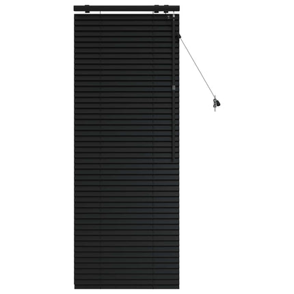 Persienner Sort 60 x 160 cm 35 mm Massivt Paulownia Træ