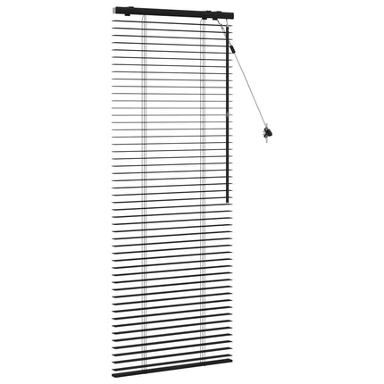 Persienner Sort 65 x 160 cm 35 mm Massivt Paulownia Træ