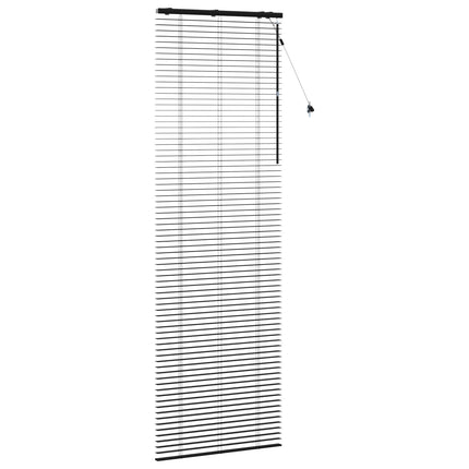 Persienner Sort 70 x 250 cm 35 mm Massivt Paulownia Træ