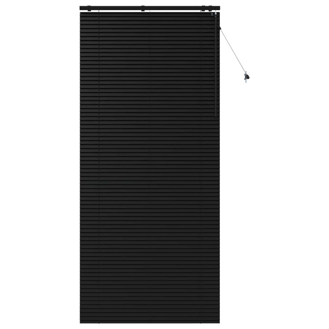 Persienner Sort 105 x 250 cm 35 mm Massivt Paulownia Træ