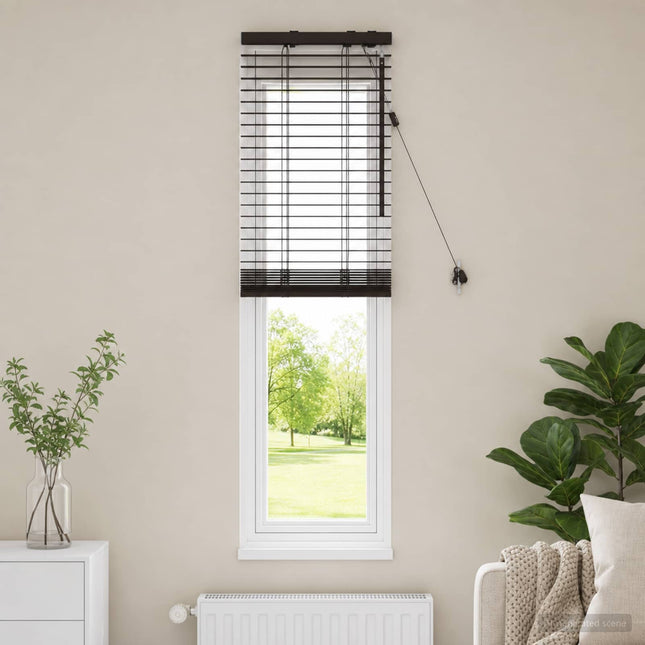 Persienner Mørk Brun 50 x 130 cm 35 mm Massivt Paulownia Træ