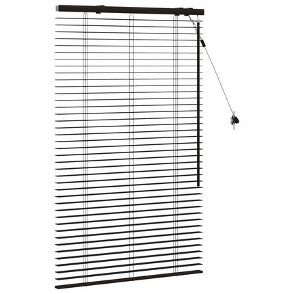 Persienner Mørk Brun 90 x 130 cm 35 mm Massivt Paulownia Træ