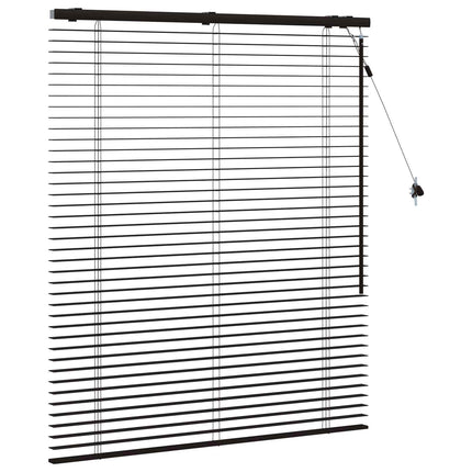 Persienner Mørk Brun 120 x 130 cm 35 mm Massivt Paulownia Træ