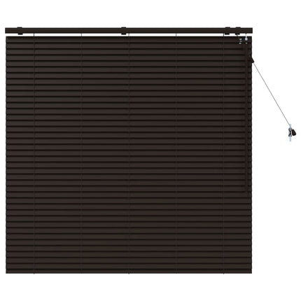 Persienner Mørk Brun 130 x 130 cm 35 mm Massivt Paulownia Træ